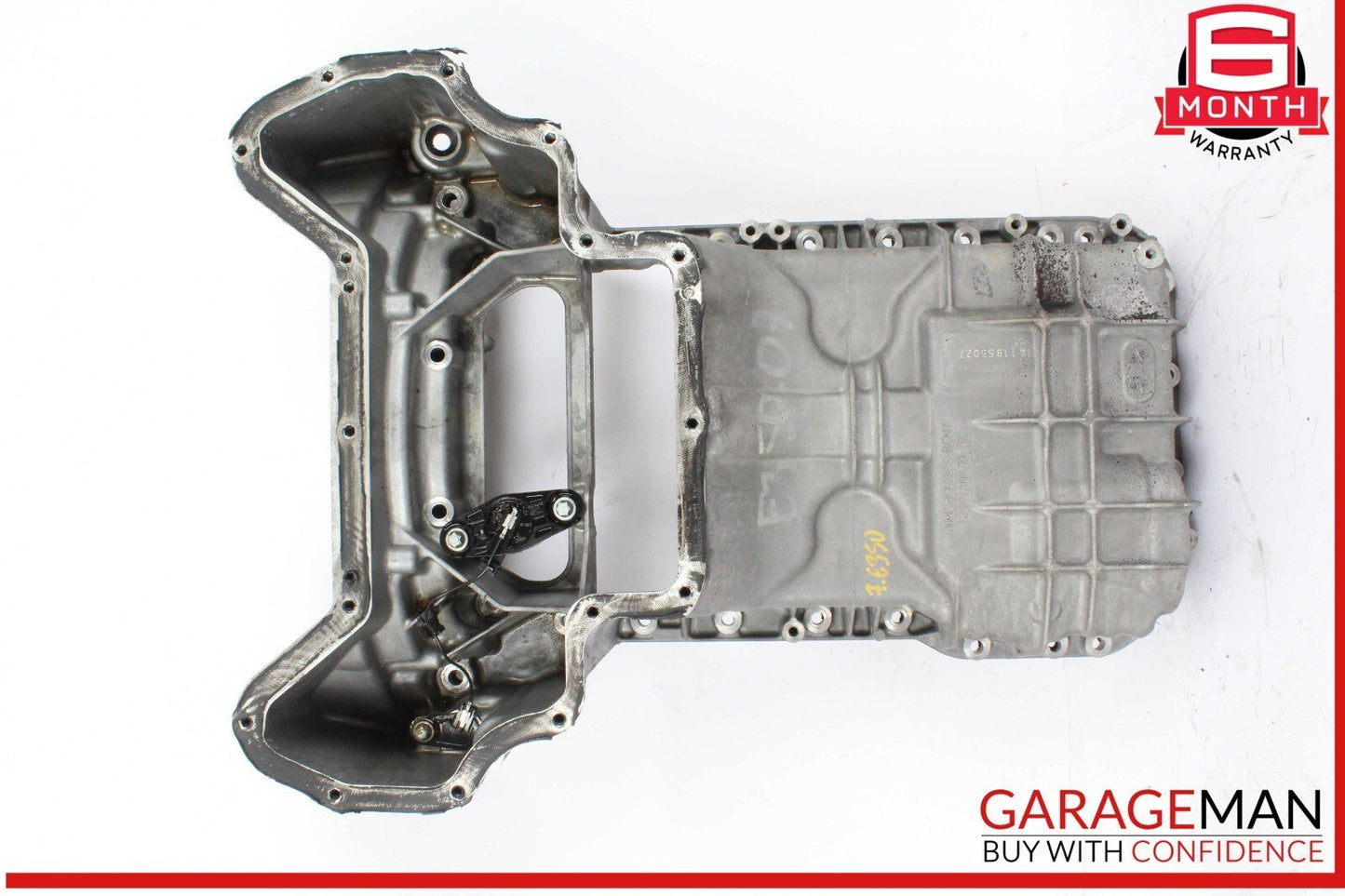 06-11 Mercedes W211 E350 Engine Upper Oil Sump Baffle Pan 2720142102 OEM