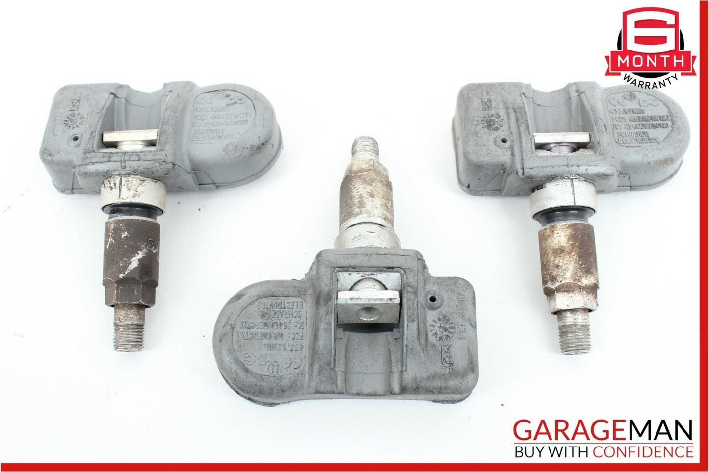 06-14 Mercedes W204 C300 CLS550 Tire Pressure Monitor Sensor Set of 3 433.92 MHz
