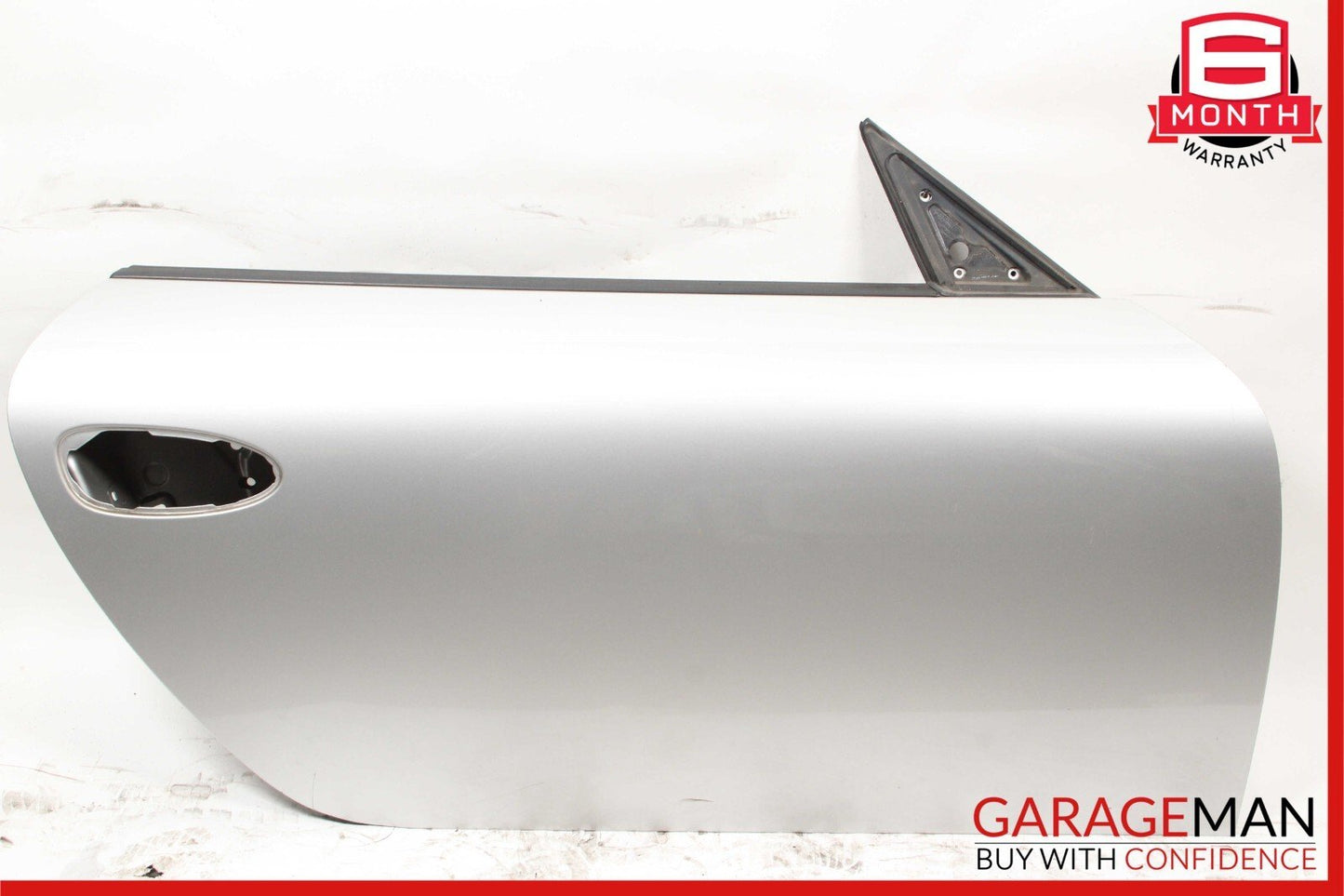 05-08 Porsche Boxster Cayman 987 Front Right Exterior Door Shell Frame Silver
