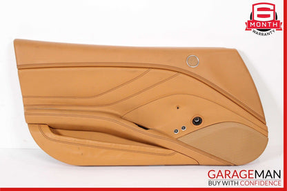 15-18 Ferrari California T Front Left Side Interior Door Trim Panel Cover Brown
