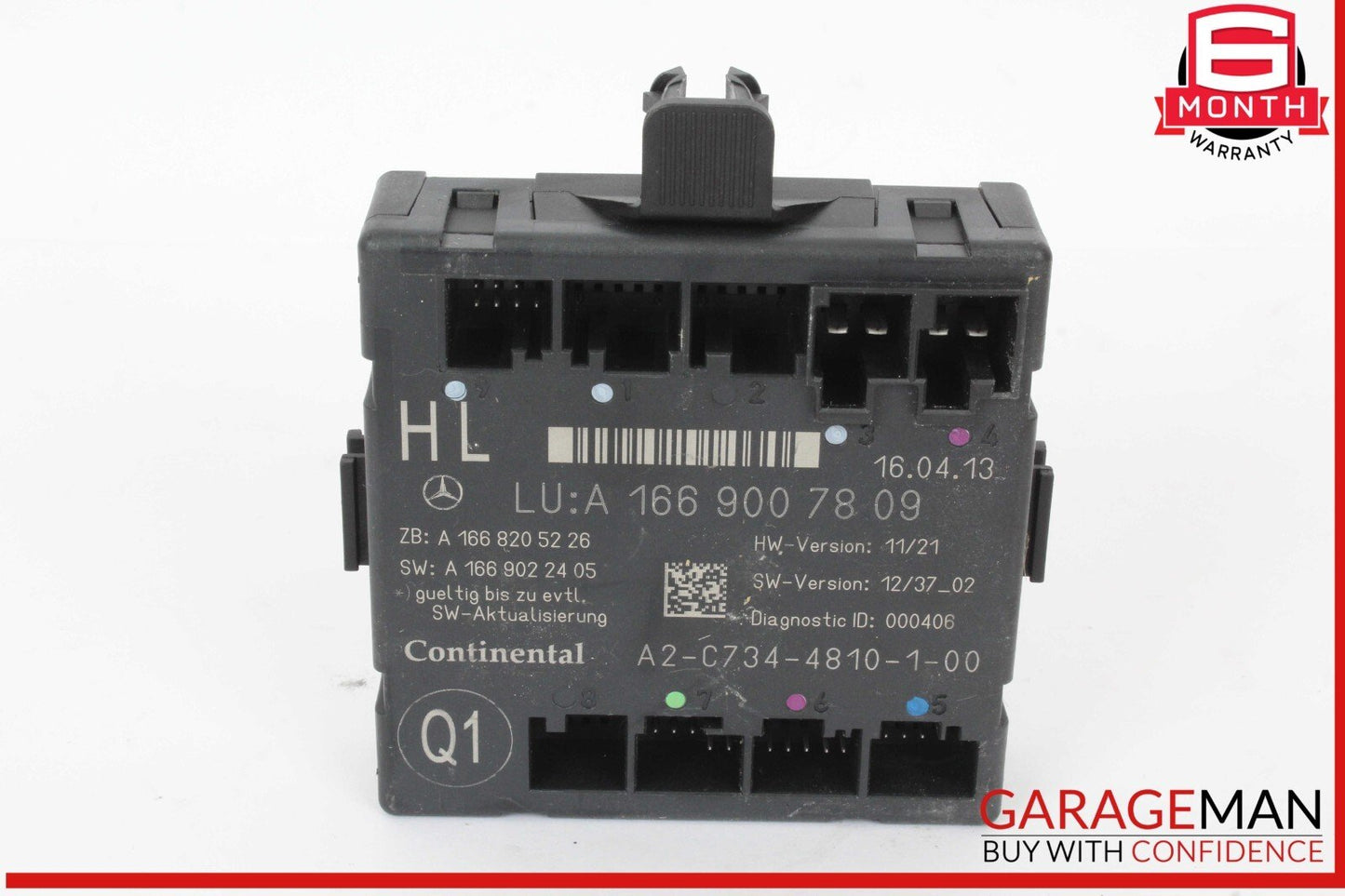 12-19 Mercedes X166 GL450 ML400 GLE350 Rear Left Side Door Control Module Unit