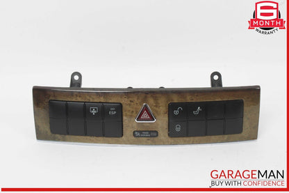 05-07 Mercedes W203 C230 Dashboard Dash Control Switch Panel Trim Wood OEM