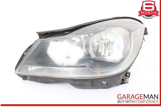 12-14 Mercedes W204 C250 Front Left Side Headlight Head Light Lamp Halogen OEM