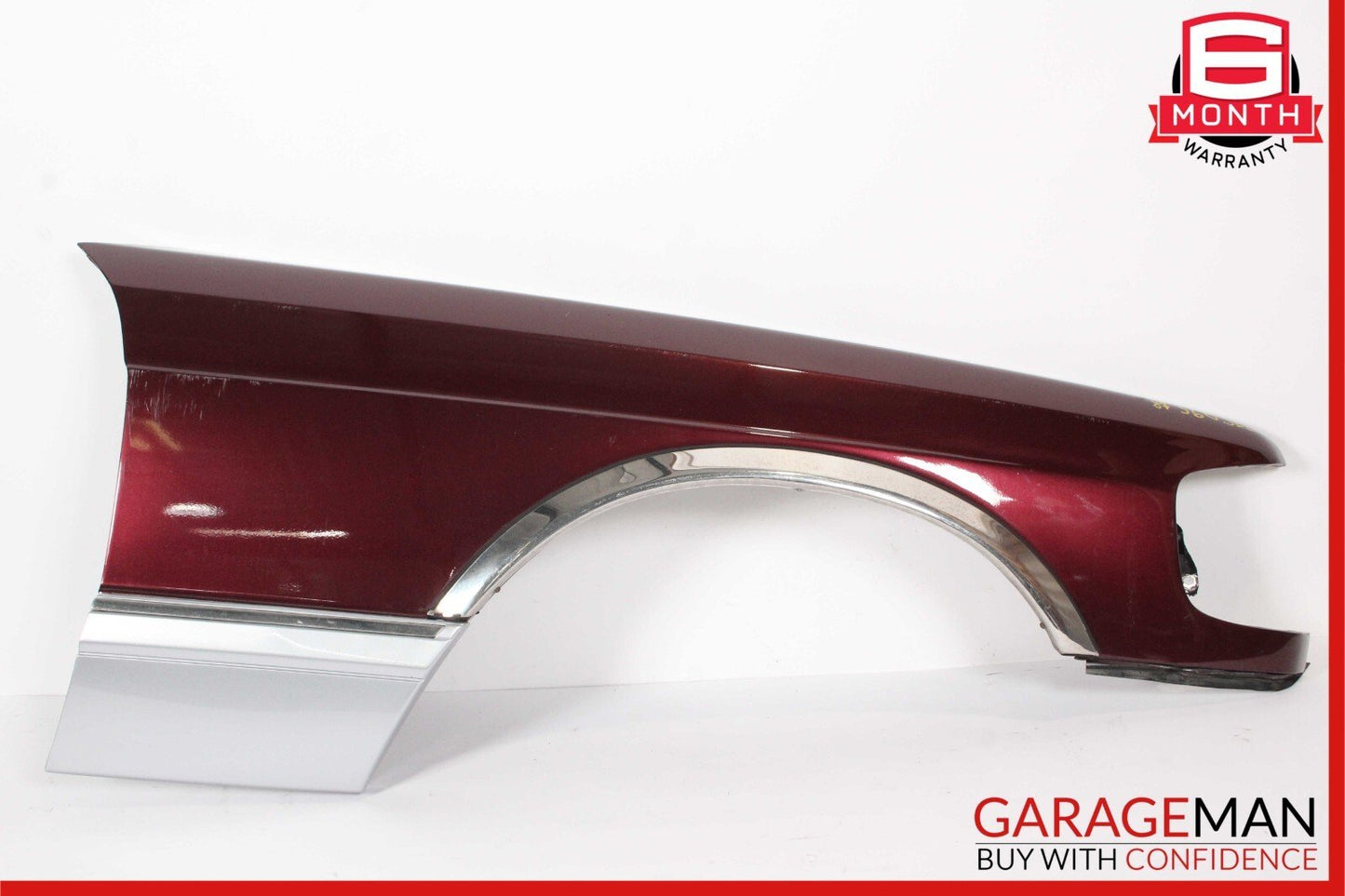 79-91 Mercedes W126 300SD 420SEL Front Right Side Wing Fender Panel Cover Red