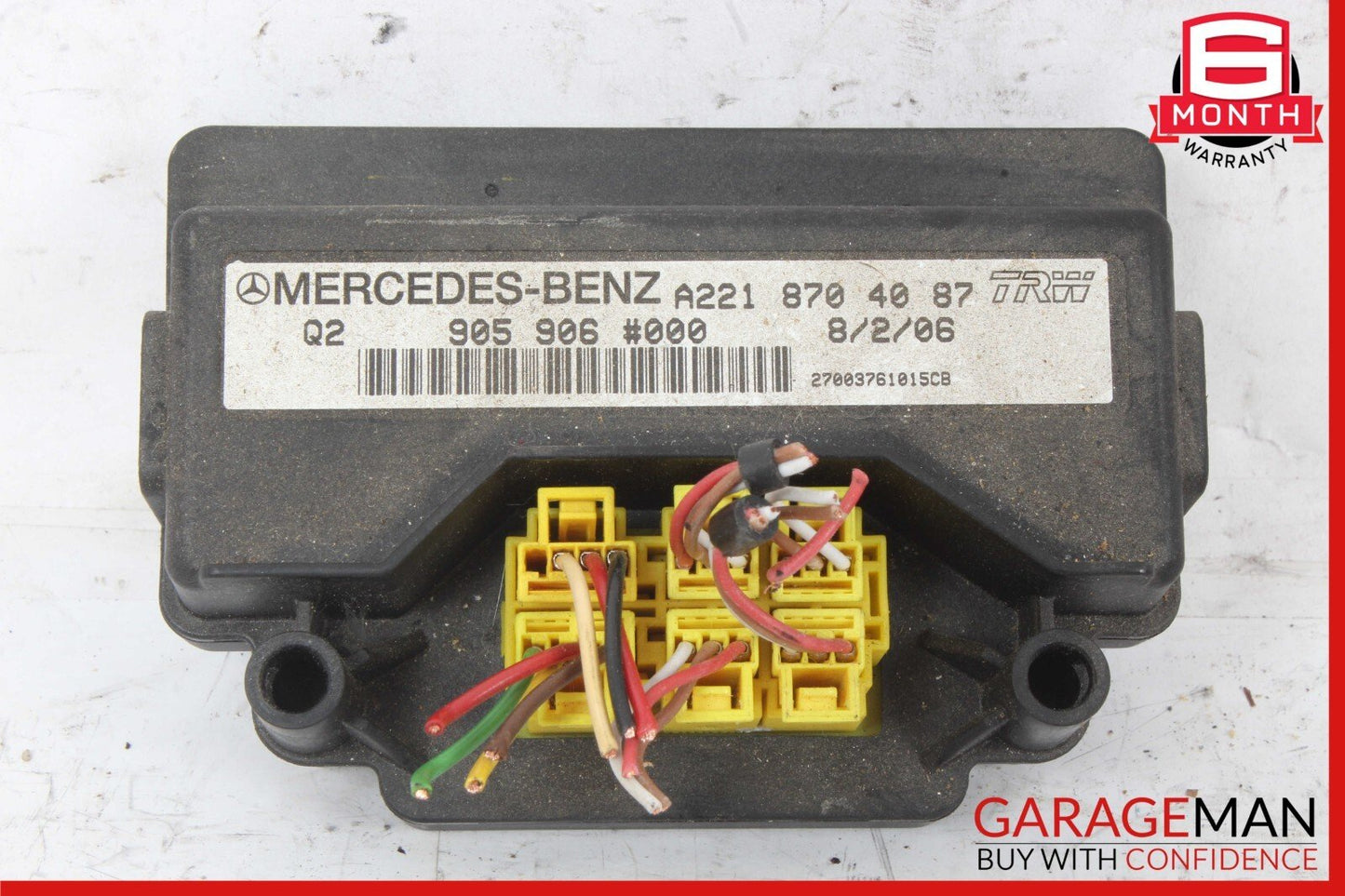 07-13 Mercedes W221 S450 S550 S65 AMG Front Right Side Seat Occupancy Sensor OEM