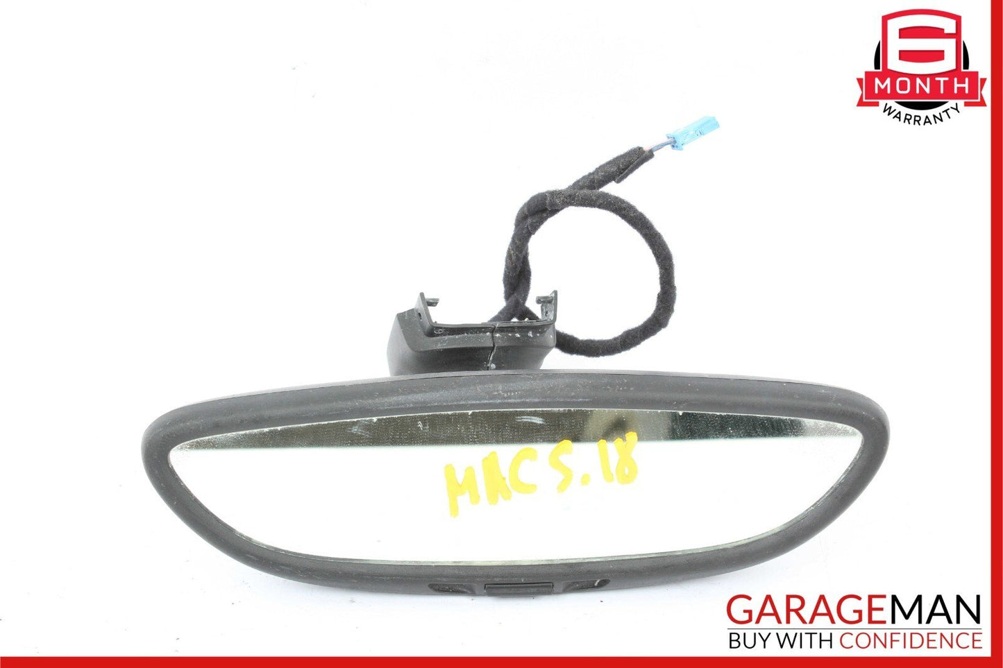 10-19 Porsche Macan 95B Interior Top Upper Rear View Mirror Black OEM