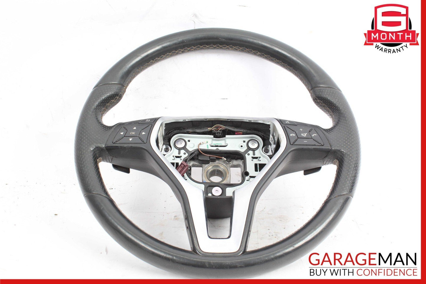 14-18 Mercedes W117 CLA250 Steering Wheel Controls w/ Shifters Assy Black OEM