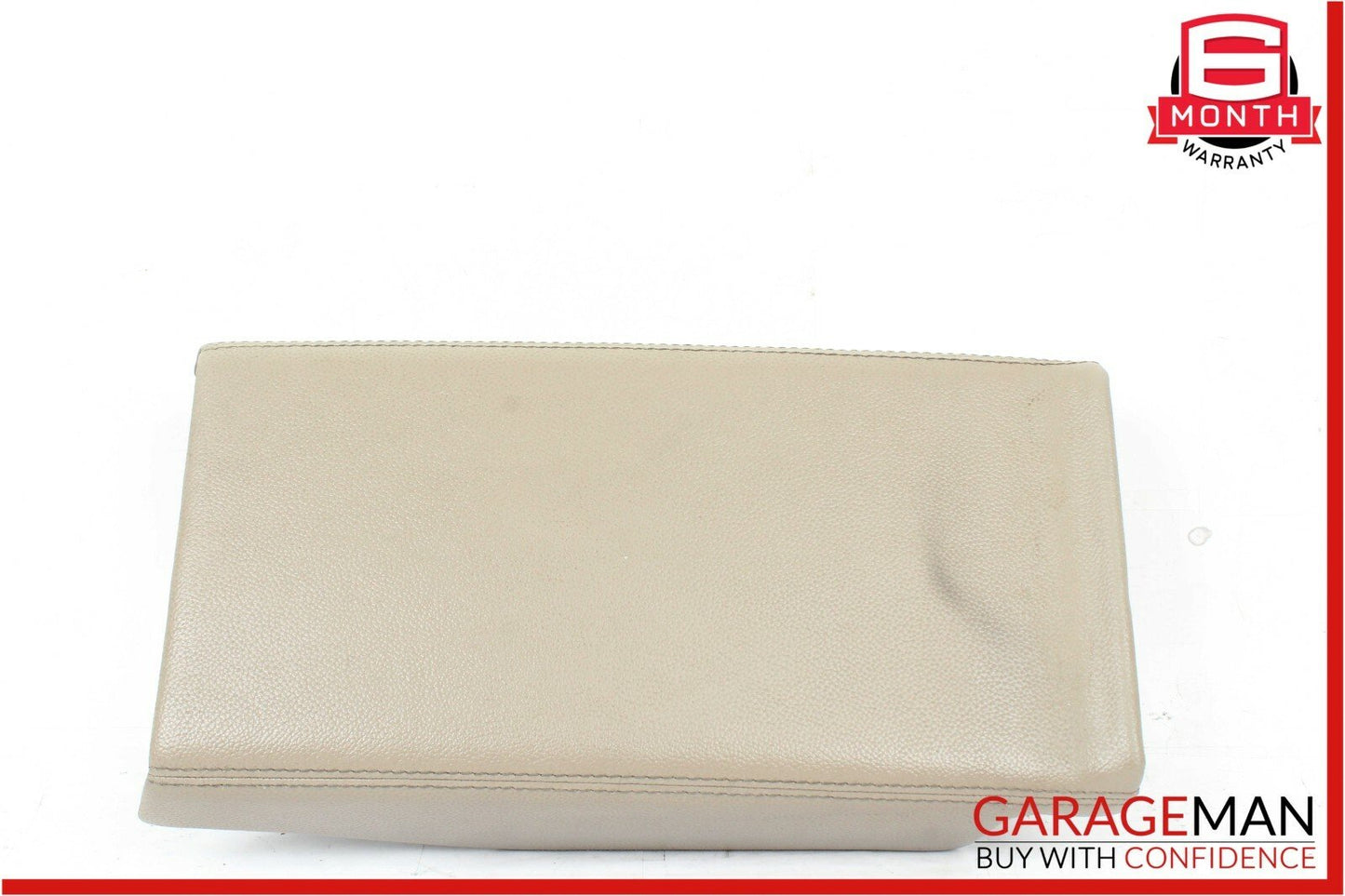 03-06 Mercedes R230 SL500 Rear Center Console Lid Cover Panel Leather Beige OEM