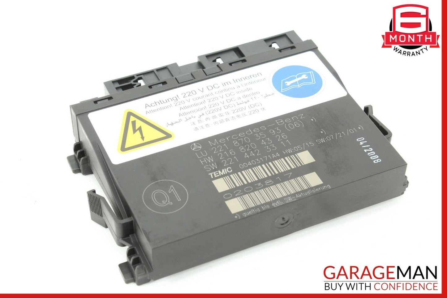 07-10 Mercedes W221 S550 CL550 Front Right or Left Seat Contour Control Module