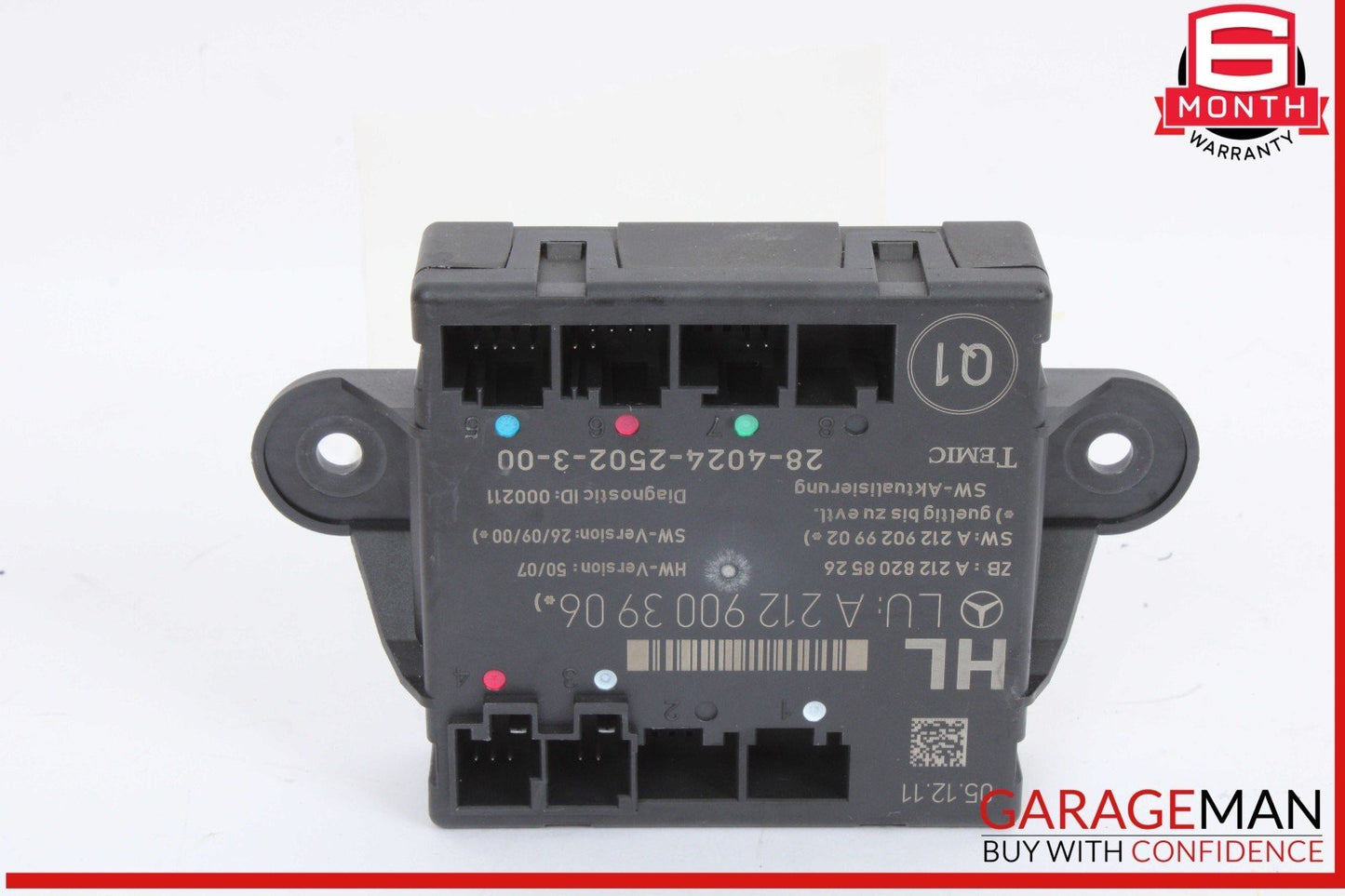 08-18 Mercedes W204 C250 Rear Left Driver Side Door Control Module Unit OEM