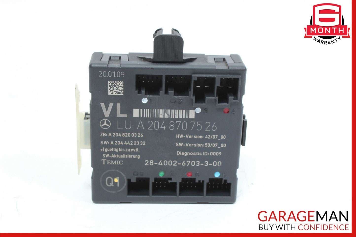 08-18 Mercedes C300 E400 CLS500 Front Left Side Door Control Module Unit