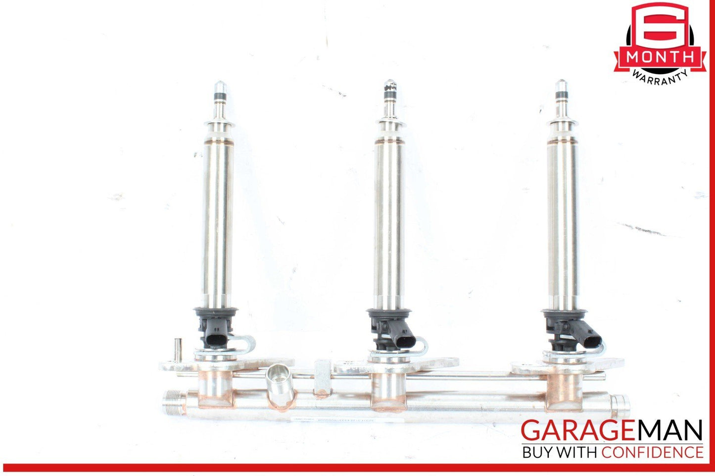 17-20 Mercedes R172 SLC43 AMG Right Side Fuel Injector Rail w/ Injectors OEM