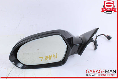 12-18 Audi A6 Front Left Driver Side Door Rear View Mirror Black 4G1857409AE OEM
