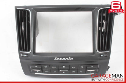 17-23 Maserati Levante AC Heater Climate Control Switch w/ Radio Screen Bezel