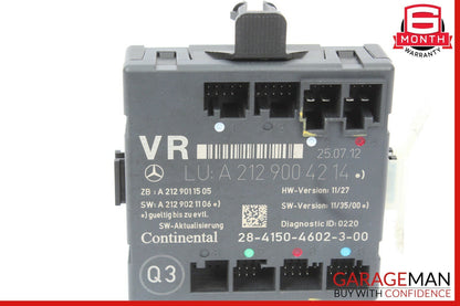 08-14 Mercedes W204 C250 C350 Front Right Side Door Control Module 2129004214