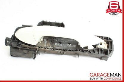 10-14 Mercedes W204 C300 Rear Left Driver Side Exterior Door Handle White OEM