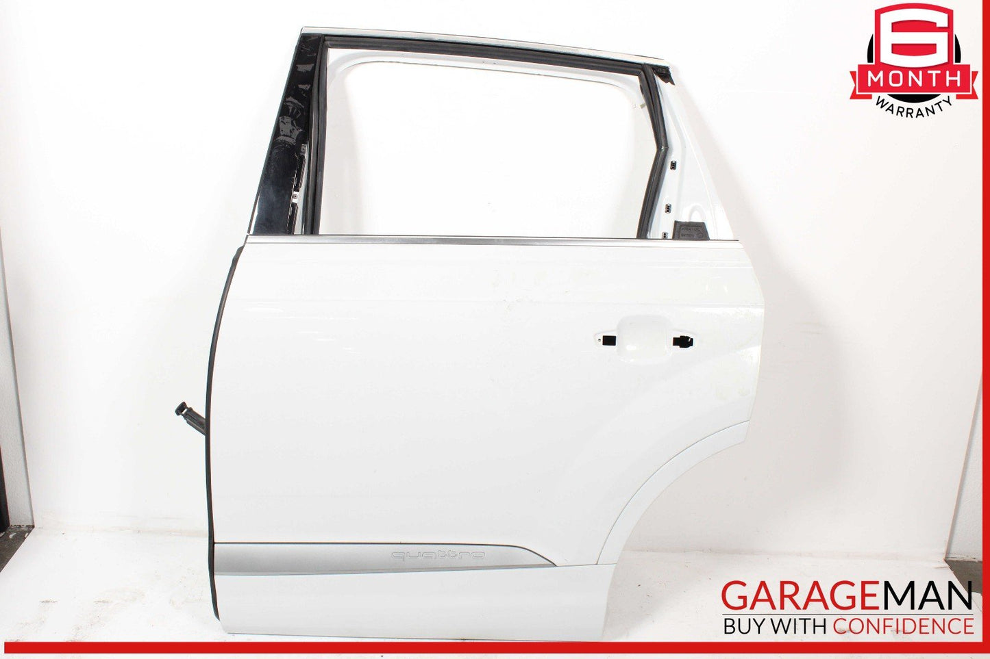 17-19 Audi Q7 Rear Left Driver Side Door Shell White OEM