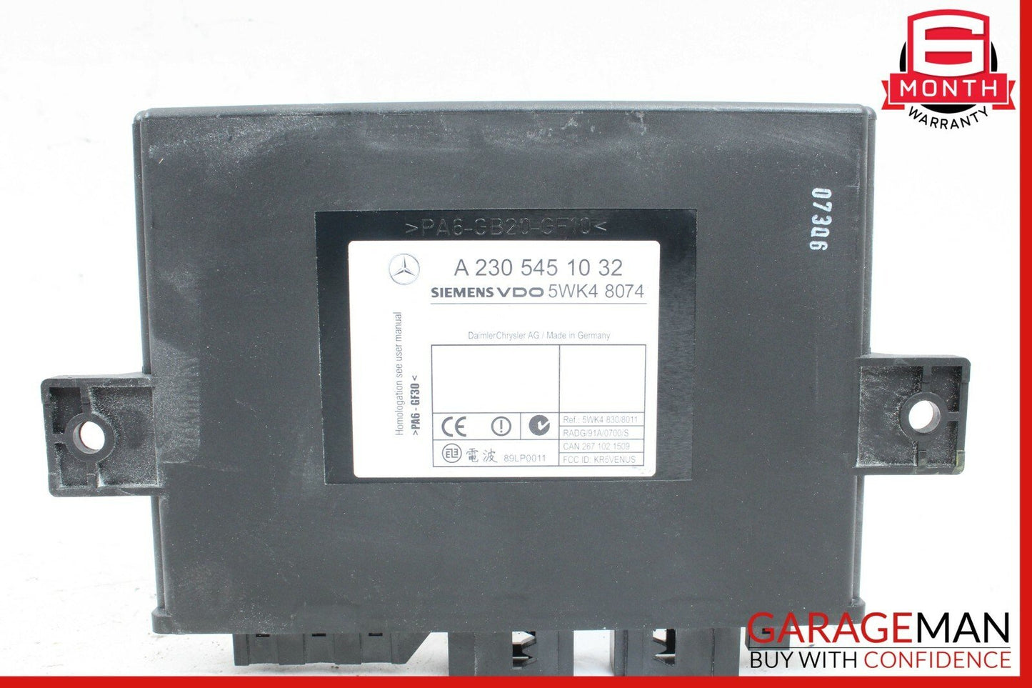 03-06 Mercedes R230 SL500 SL55 AMG Keyless Go Entry Control Module OEM