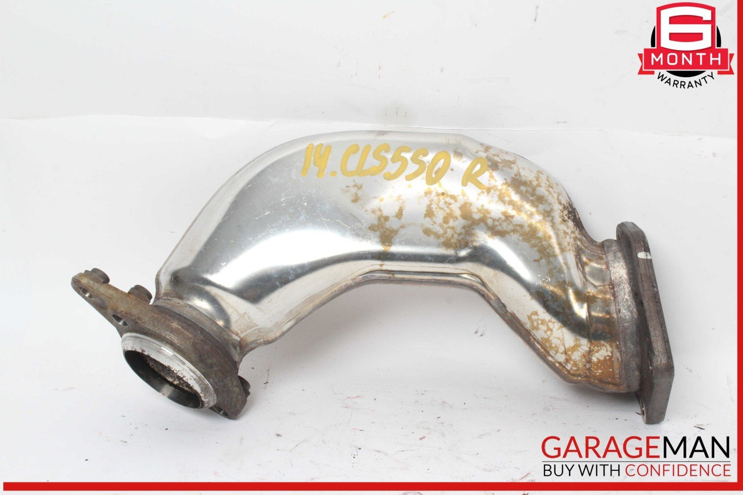 12-18 Mercedes W218 CLS550 4.6L Right Exhaust Pipe Adapter 2781400808 OEM
