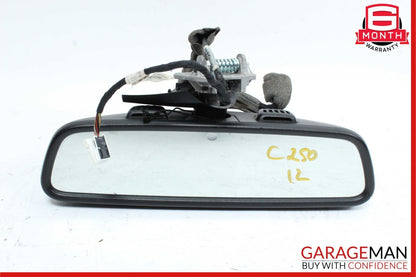 08-14 Mercedes W204 C300 C250 Interior Front Top Upper Rear View Mirror Black