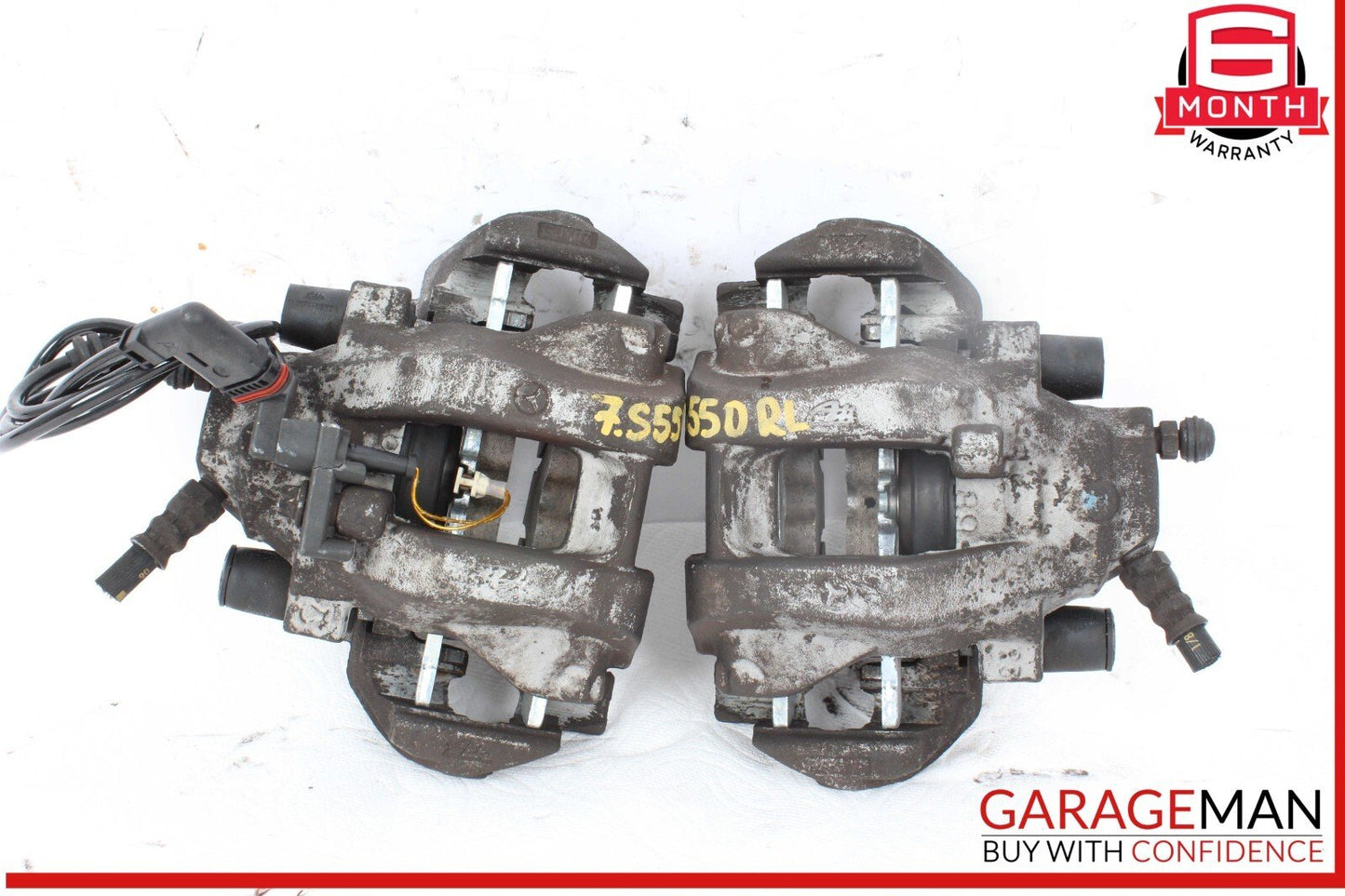07-14 Mercedes W221 S550 Rear Left & Rear Right Side Brake Calipers Set of 2 OEM