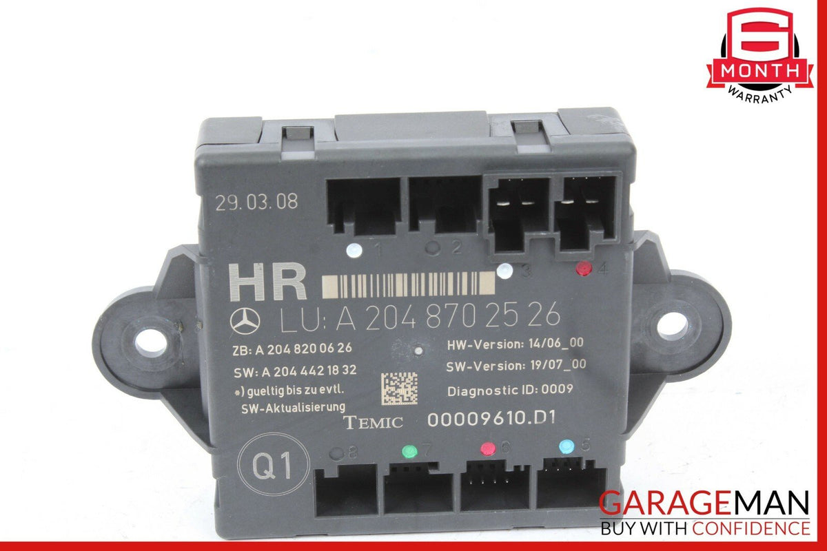 08-14 Mercedes W204 C300 C350 Rear Right Side Door Controller Module Unit OEM