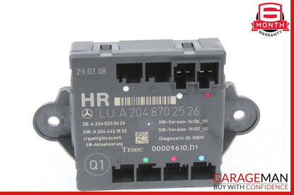 08-14 Mercedes W204 C300 C350 Rear Right Side Door Controller Module Unit OEM