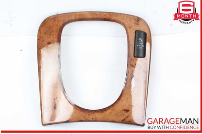 00-06 Mercedes W220 S500 S430 Front Center Console Shift Shifter Trim Bezel Wood