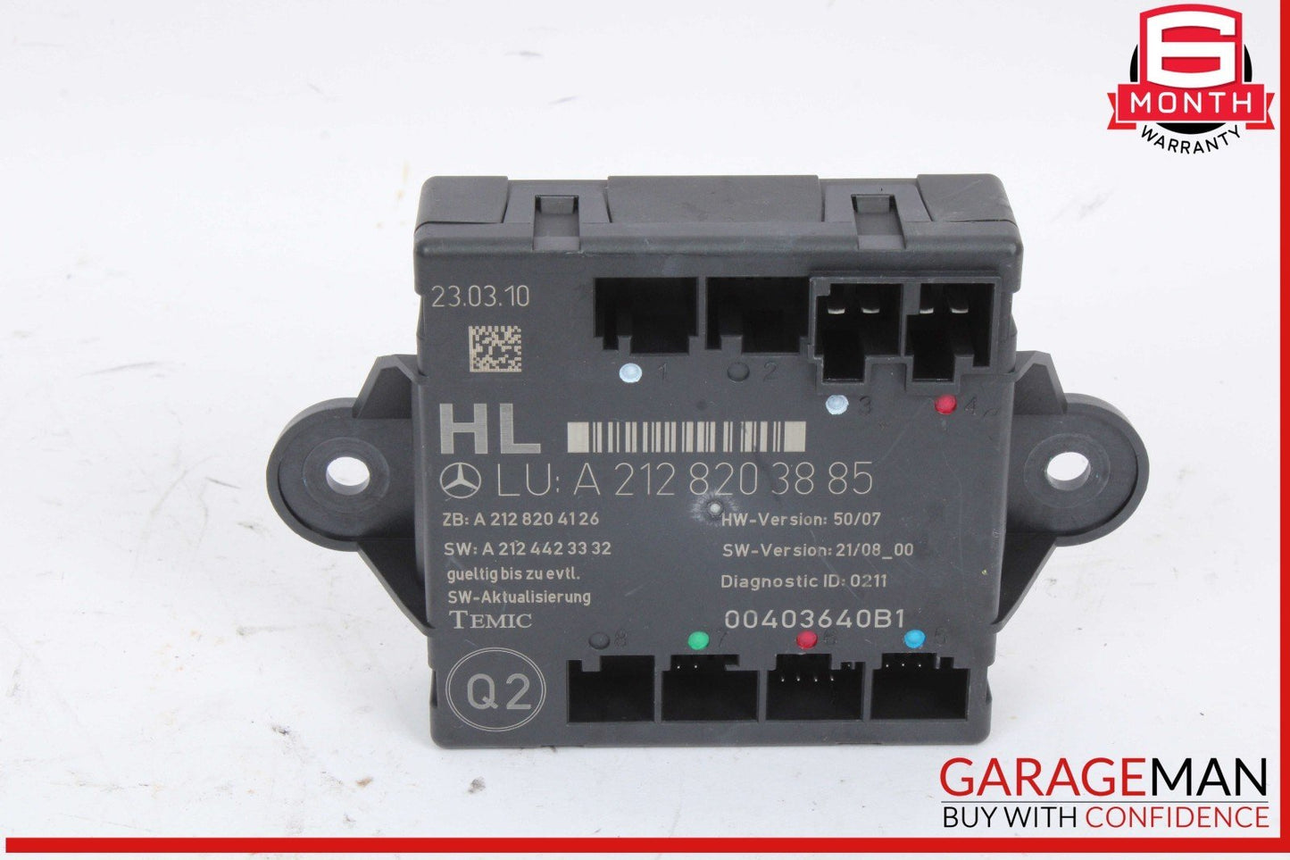 08-18 Mercedes W212 E350 Rear Left Driver Side Door Control Module Unit OEM