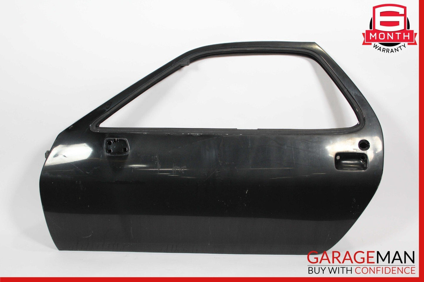 84-91 Porsche 928 Front Left Side Exterior Door Shell Panel Black OEM