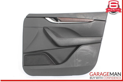 17-20 Maserati Levante M161 Interior Door Panel Front Right Side Black OEM