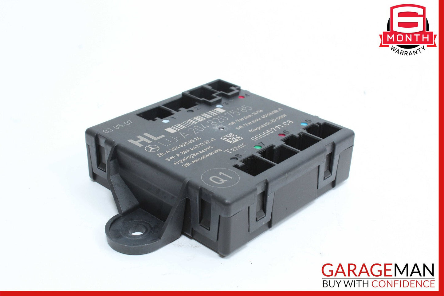 08-14 Mercedes W204 C300 C350 Rear Left Side Door Control Module 2048702326 OEM