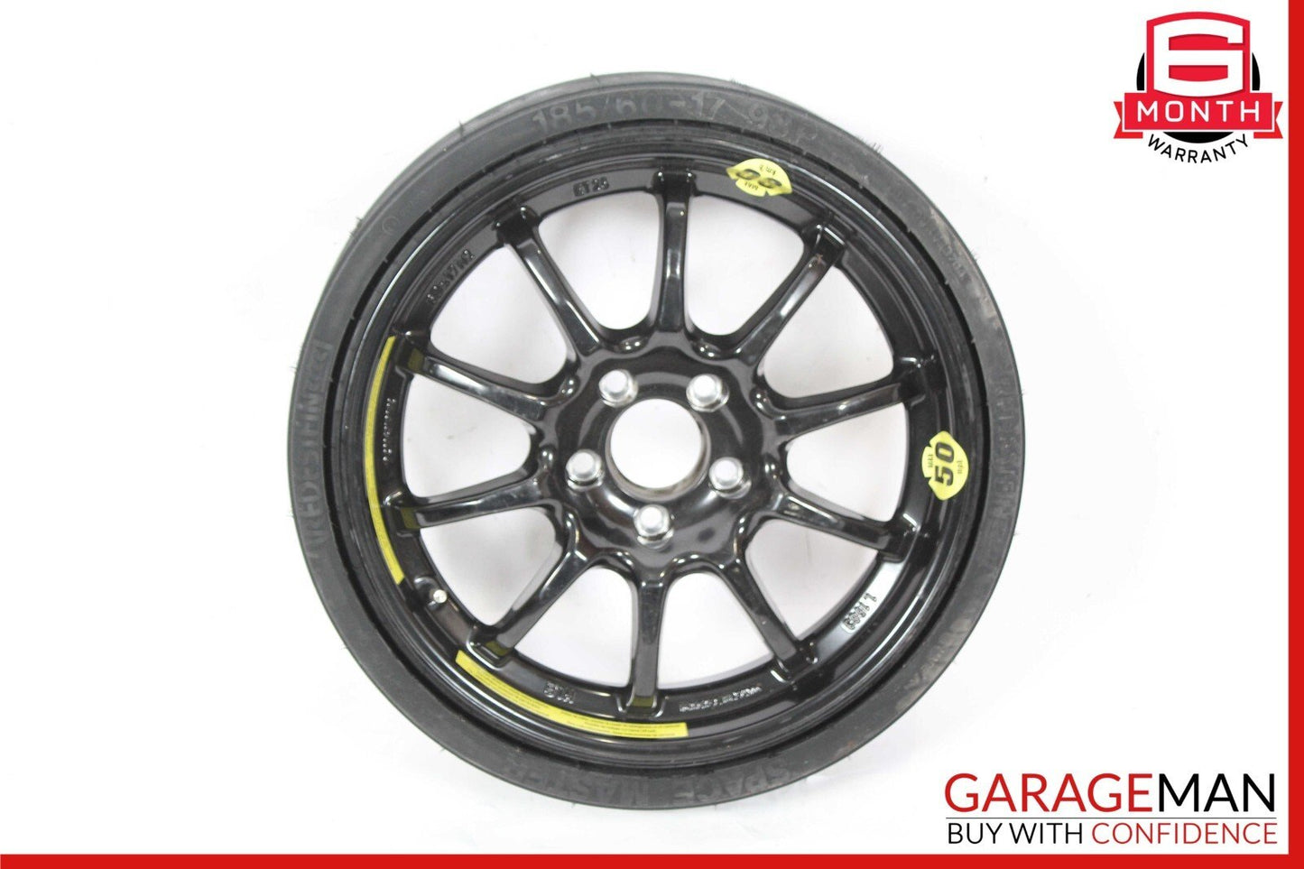 03-12 Mercedes R230 SL500 SL63 AMG Spare Tire Emergency Wheel Donut Rim 17" R17