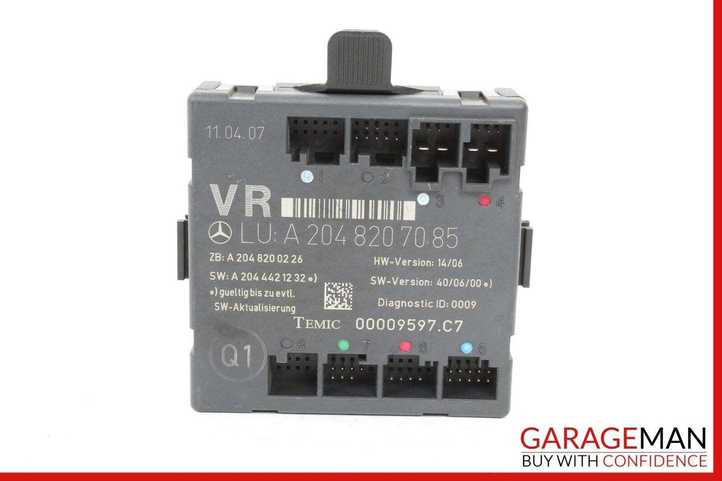 08-11 Mercedes W204 C250 C300 Front Right Passenger Side Door Control Module OEM