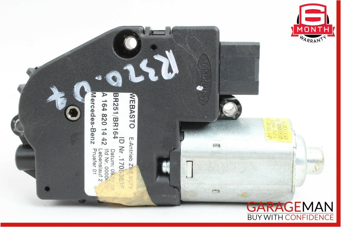 06-12 Mercedes GL450 GL550 ML350 R320 Pano Panoramic Sunroof Sun Roof Motor Unit