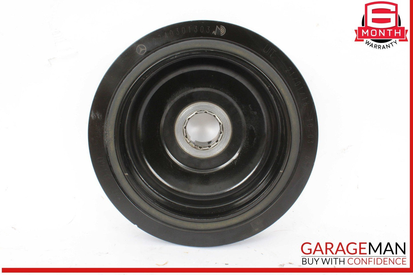 15-18 Mercedes W205 C300 Engine Harmonic Balancer Crankshaft Pulley 2740301303