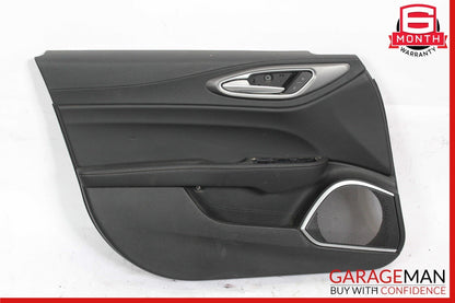 17-19 Alfa Romeo Giulia Front Left Side Interior Door Panel Trim Cover Assembly