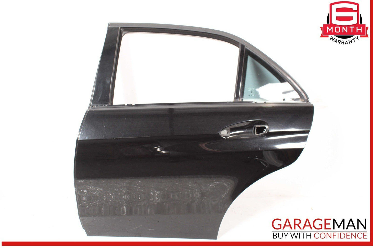 10-16 Mercedes W212 E350 E63 AMG Sedan Rear Left Side Door Shell Black OEM