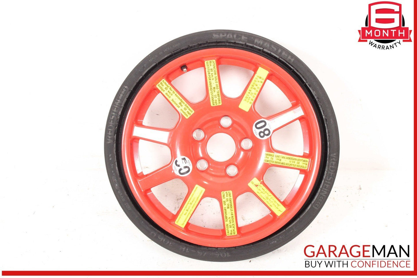 11-18 Porsche Cayenne 958 Emergency Spare Tire Wheel Rim R18 18" OEM