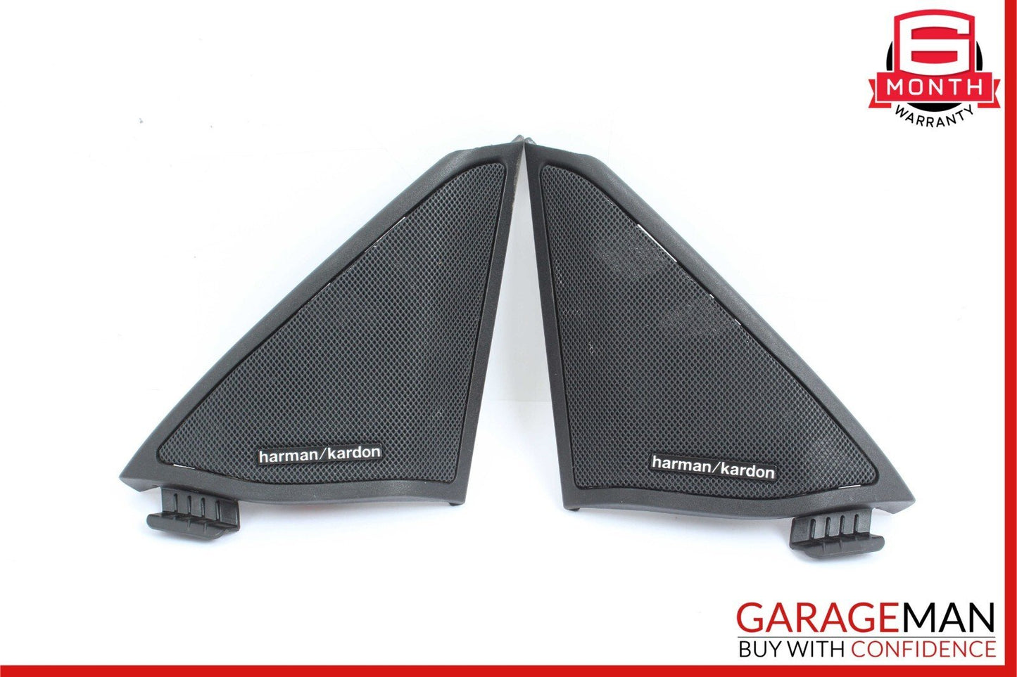 10-16 Mercedes W212 E350 Front Right & Left Door Panel Tweeter Speaker Cover Set