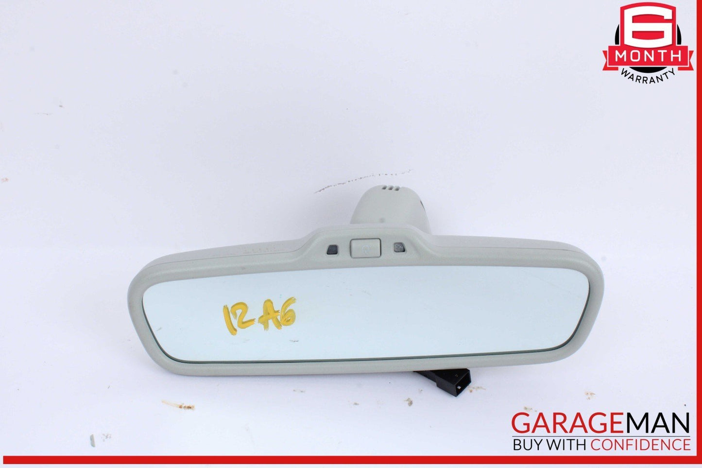 12-18 Audi A6 Front Windshield Upper Overhead Rear View Mirror Gray OEM