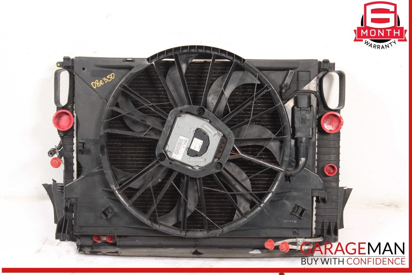 03-09 Mercedes W211 E350 Engine Motor Cooling Fan Radiator A/C Condenser Assy