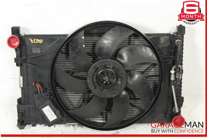 01-05 Mercedes W203 C240 Engine Cooling Radiator Fan Shroud Motor A/C Condenser