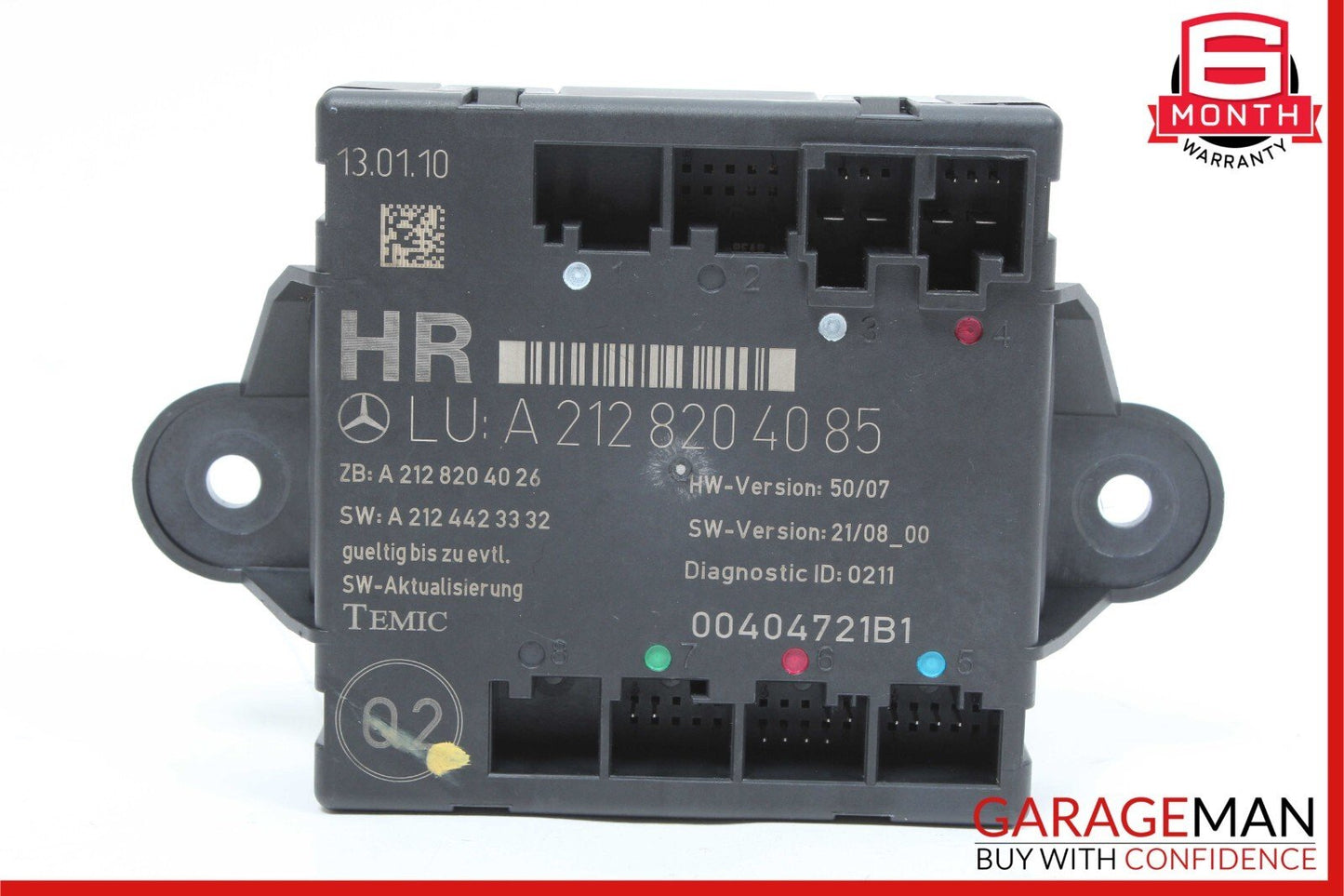 08-15 Mercedes W204 C250 C300 C63 Sedan Rear Right Side Door Control Module Unit