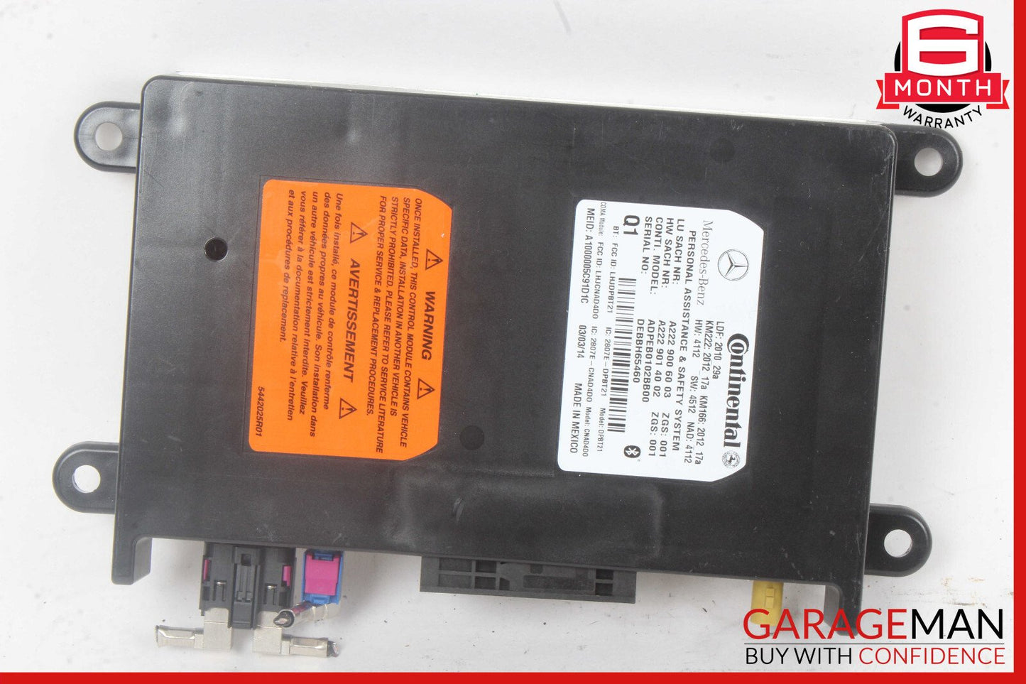 10-20 Mercedes W204 C250 SLK250 Communication Control Module OEM
