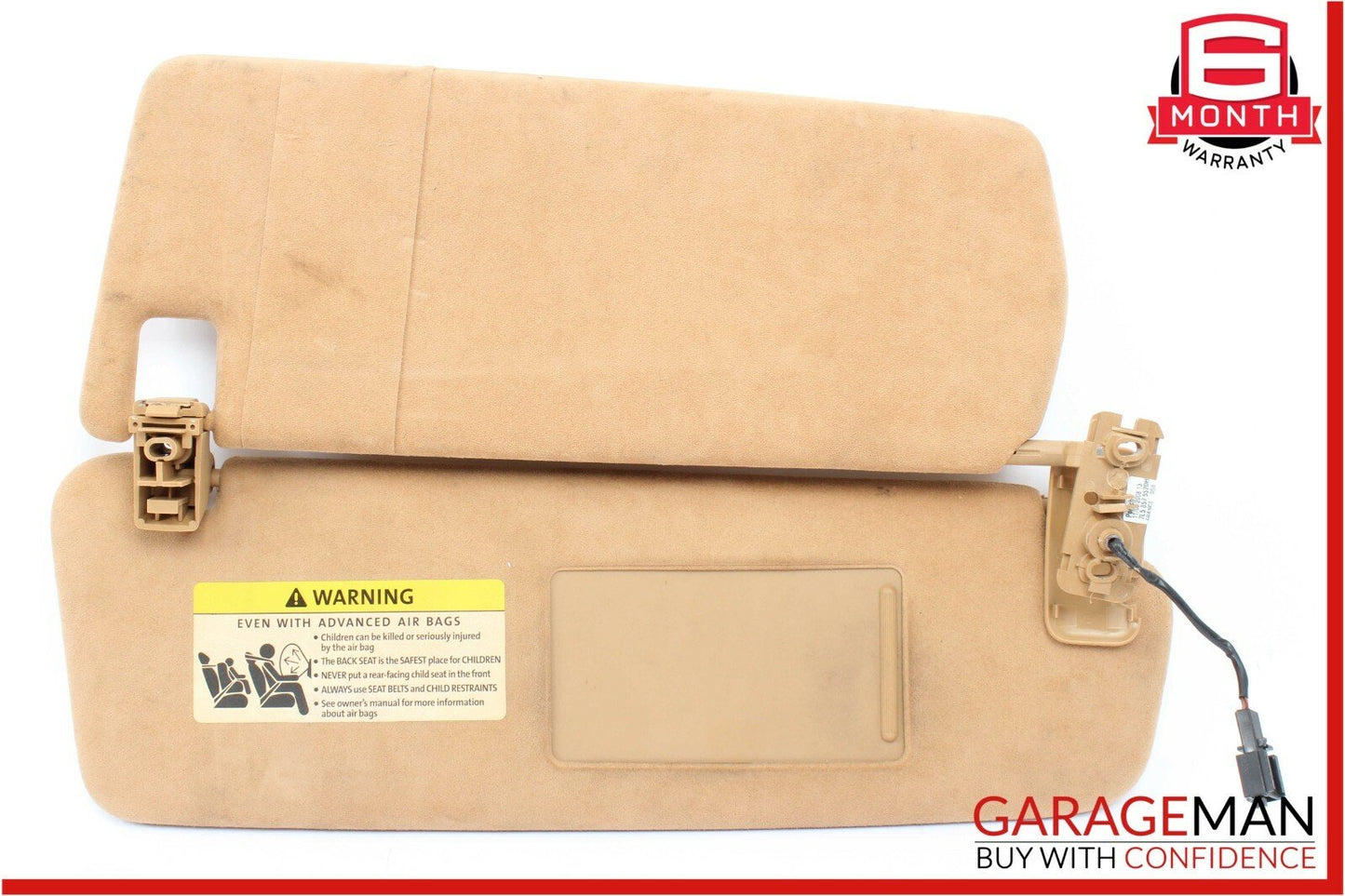 08-10 Porsche Cayenne 957 Front Right Side Sunvisor Sun Visor Shade Alcantara