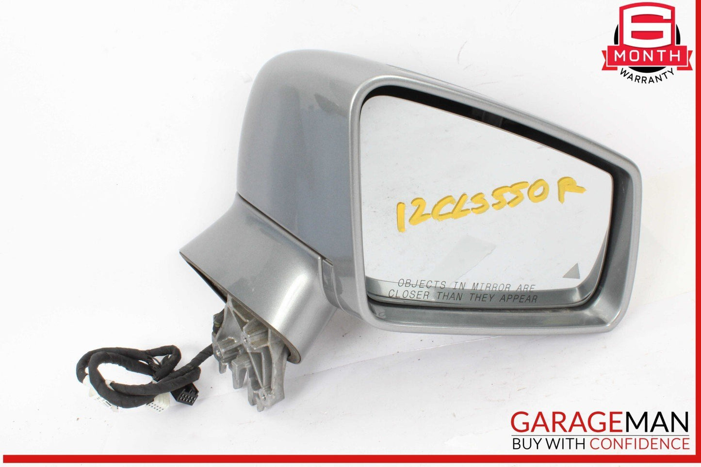 12-18 Mercedes W218 CLS550 Front Right Side Rear View Door Mirror w/ Blind Spot