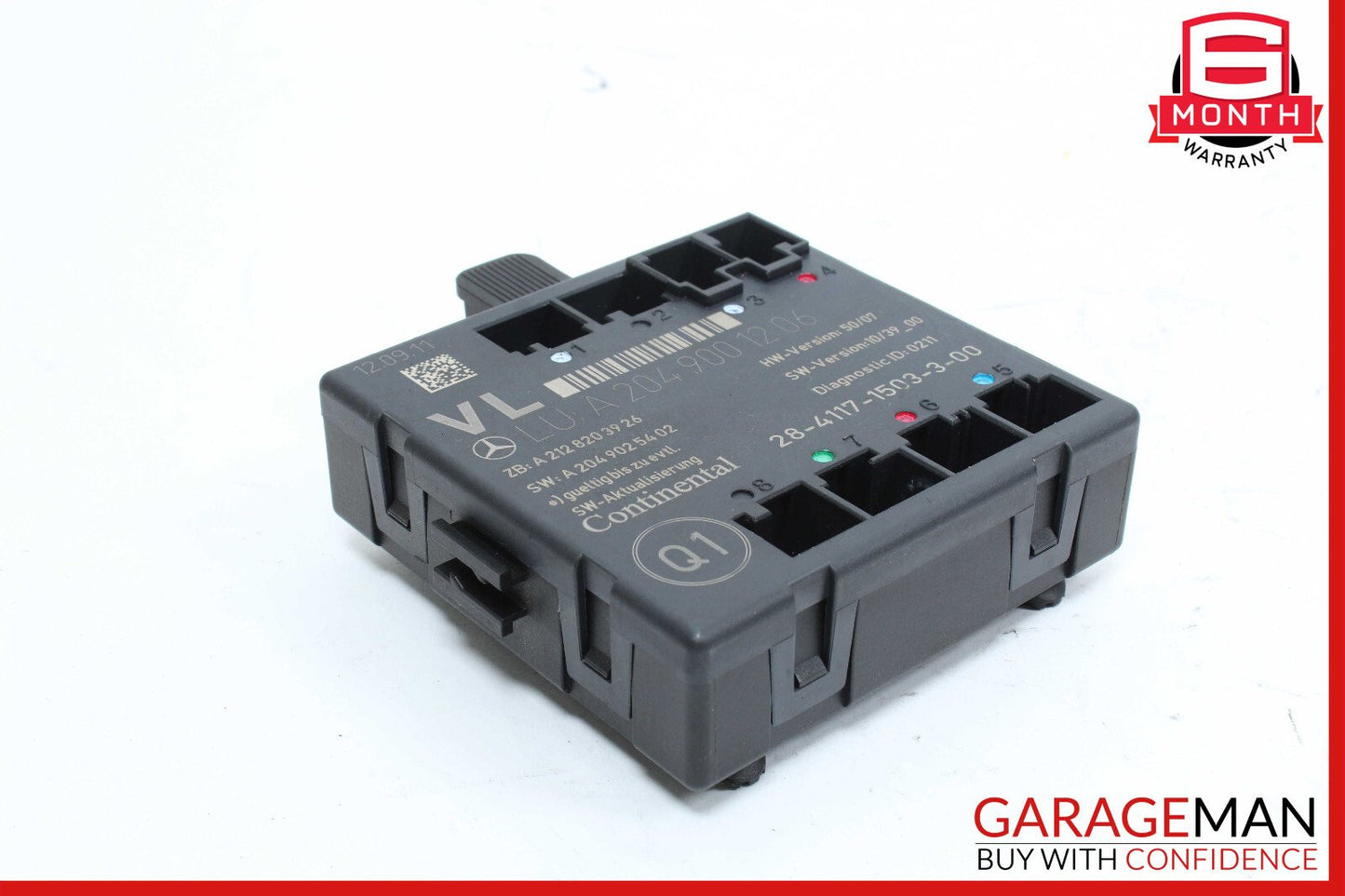 12-15 Mercedes W204 C250 C350 Front Left Driver Side Door Control Module Unit