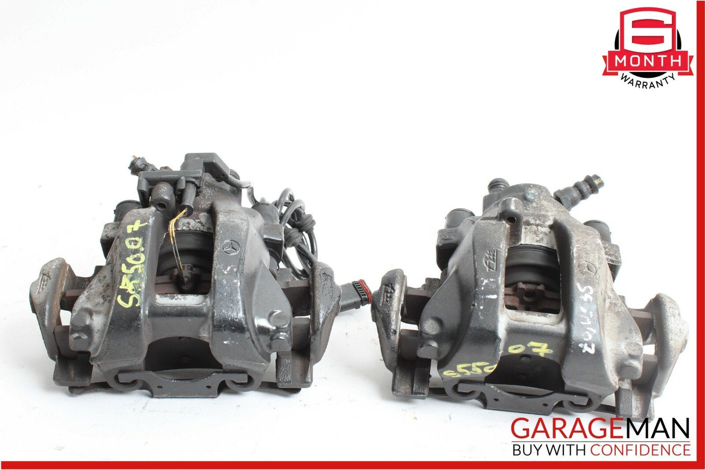 07-13 Mercedes S550 CL500 Rear Left & Right Side Brake Calipers Caliper Set OEM
