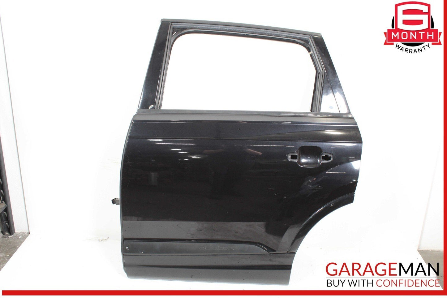 17-19 Audi Q7 Rear Left Driver Side Door Shell Black OEM